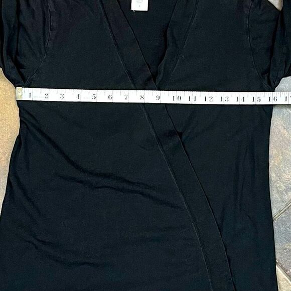 Oh Baby By Motherhood Black Long Sleeve Open Front Cardigan Small - Picture 6 of 7